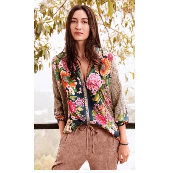 Johnny Was Sita Pull On  Cupra Joggers. - Picture 6 of 9